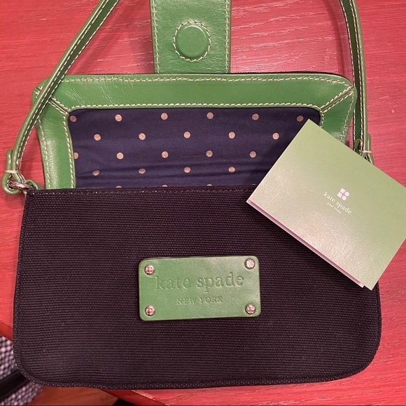 Kate Spade Navy/Green Shoulder Bag - Picture 4 of 4